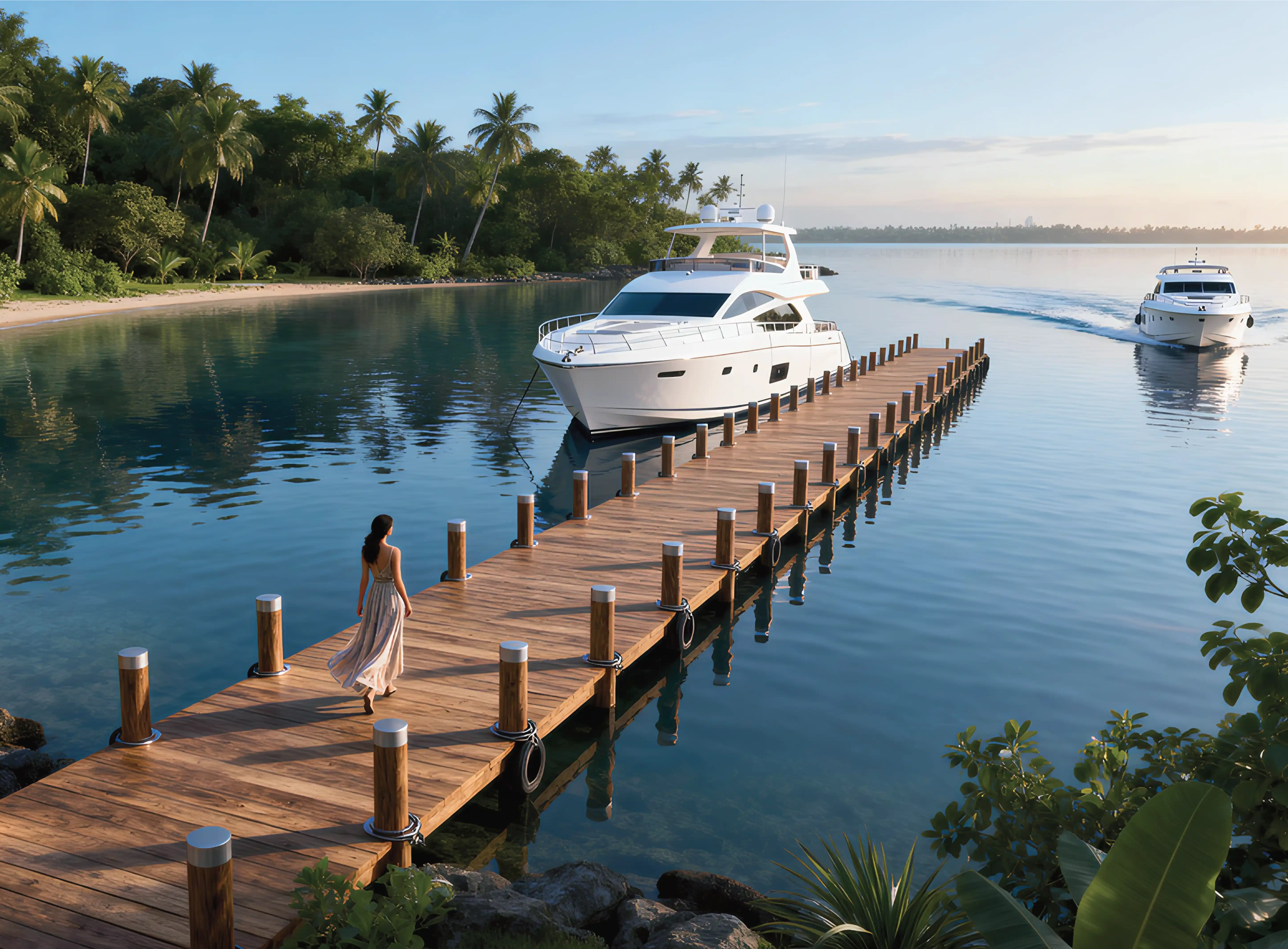 Private Tricone yacht
